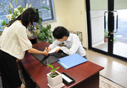 受付票へのご記入